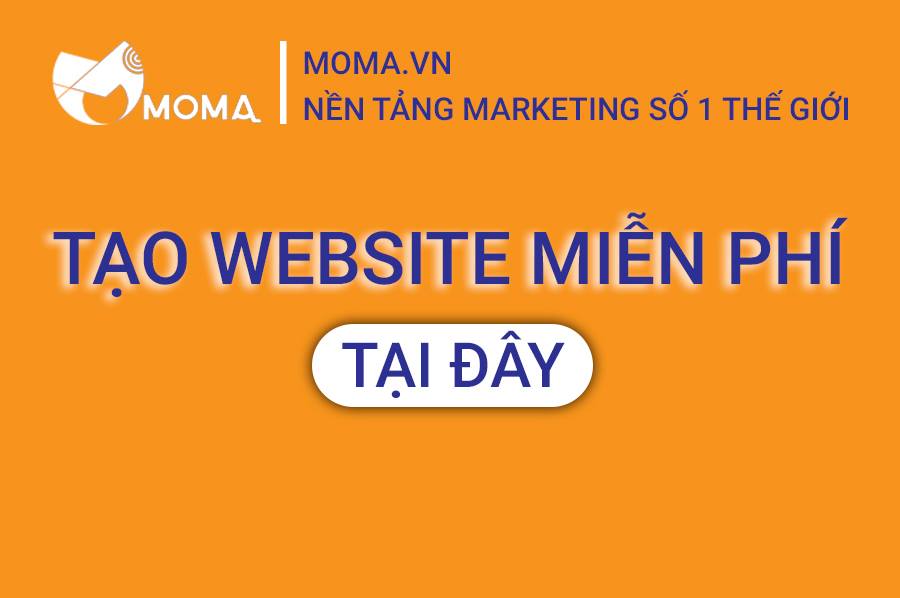 Nền tảng moma marketing du kích tạo website miễn phí cho các starup