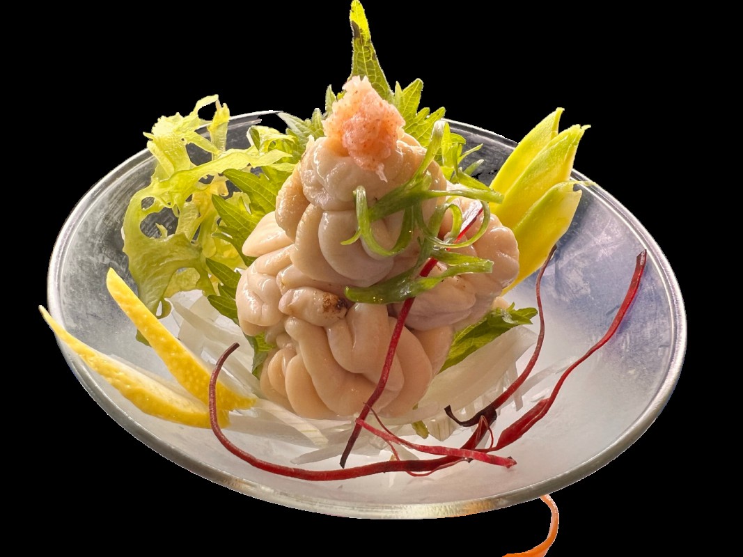 B41. Tinh hoàn cá tuyết sống Shirako Sashimi